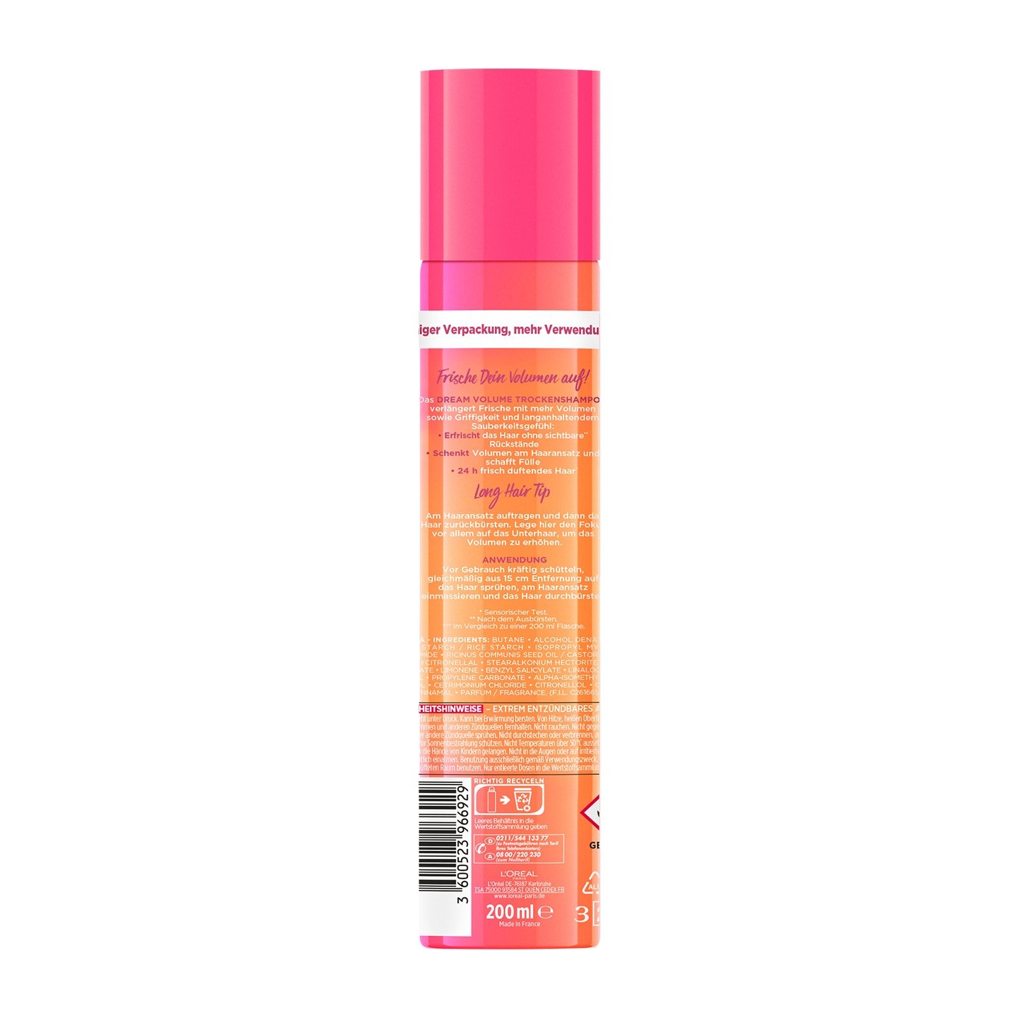Dream Length Air Volume Trockenshampoo Detail